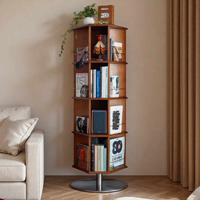 Bibliothèque rétro rotative