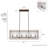 Chevron 6 Light Linear Rectangle Chandelier-74777689