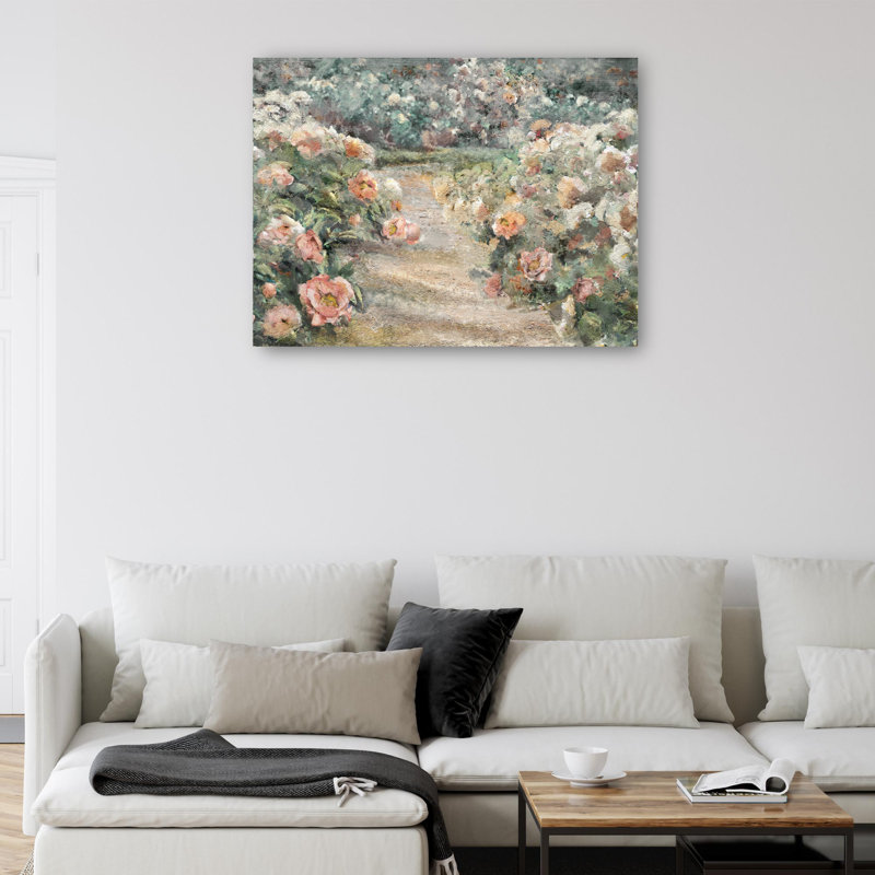 «Garden Path» par Studio Arts, reproduction d'art sur toile, H 11 po x l 14 po, Toile tendue