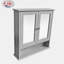 Fawna Surface Framed Mirrored Bathroom Cabinets with Mirror and 2