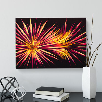 Wondrous Fireworks - Wrapped Canvas Print