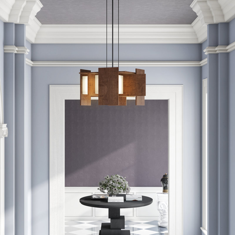 Muto 5 - Light LED Pendant, Walnut, 2700K (Dry)