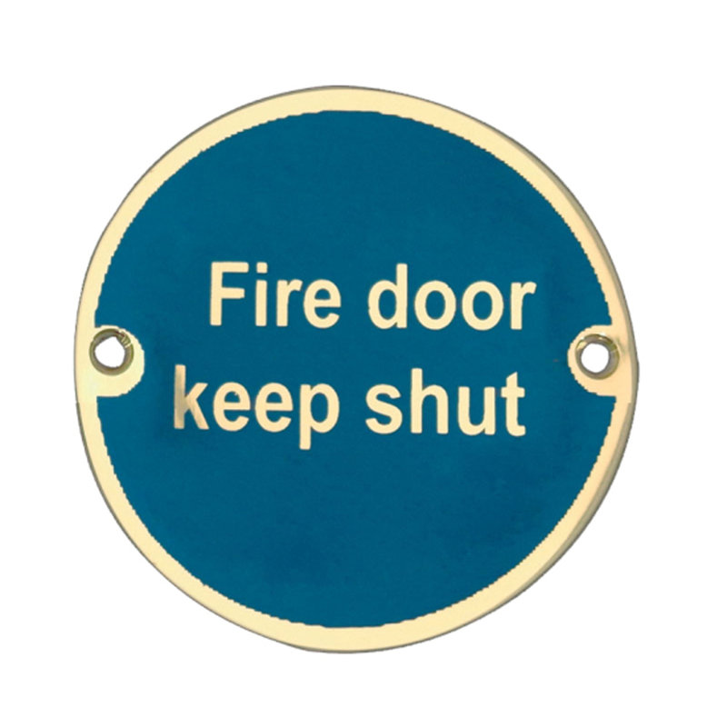Dia.SSS F.D.K.S Sign, Polished Brass