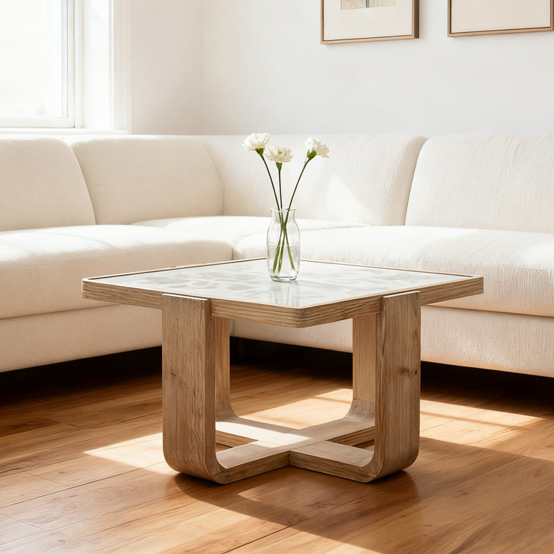 Table basse Modern, H 19,69 po x L 27,17 po x l 27,17 po