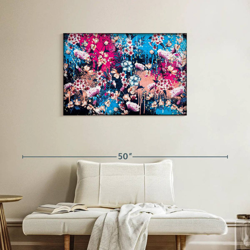 Kerner Splattered Botanical Flowers