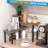 Corner shelf,Moveable Corner Shelf Organizer for Kitchen, Bathroom, Spice Rack, Coffee Area, Over Sink, Dresser Table (Rustic Brown)