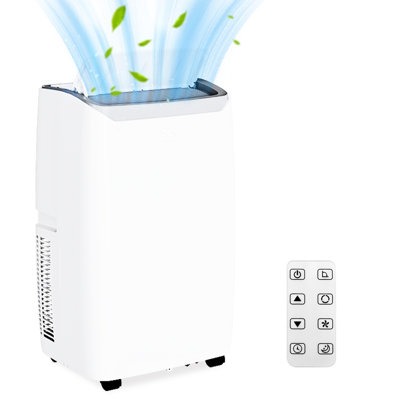 Climatiseur portatif 12 000 BTU - Refroidissement 3 en 1, déshumidificateur et ventilateur - Télécommande, oscillation automatique, mode veille, filtre facile à nettoyer - refroidit jusqu'à 550 pieds carrés - Blanc