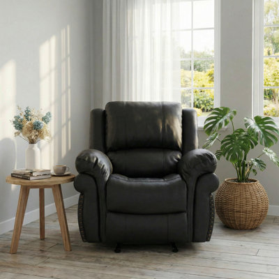 39"Luxe Comfort Recliner With Nailhead Trim