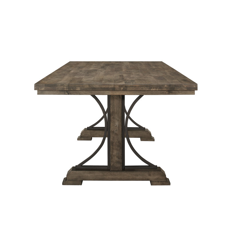 Ensemble de salle à manger Amaari Claudette, 6 pièces: table, 4 chaises d'appoint, banc