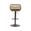 Swivel Upholstered Adjustable Height Counter Stool-329266637