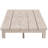 Durable Outdoor End Table - Solid Aluminum Construction, Whitewashed Birch Look - Natural Charm, Adjustable Levelers