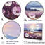 Harmonious Violet Flowers Field I - Flower Art Wall Art, ensemble-1015823180-1015823182