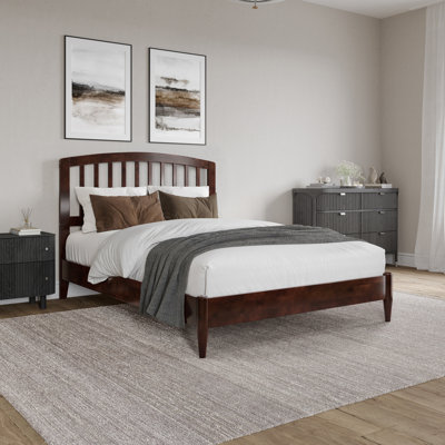 Audriel Solid Wood Low Profile Platform Bed