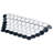 Metro Geo 1" Hex Matte White with Black Edge 10-1/2" x 11-5/8" Porcelain Mosaic Floor and Wall Tile