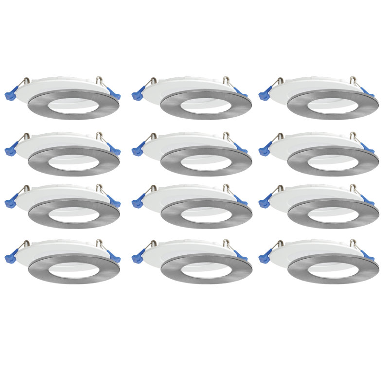Ensemble d'éclairage encastré à DEL à profil mince de 4 po à intensité variable