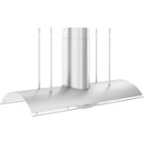 Zephyr Trapeze 60 in. Island Mount Range Hood with LED Lights in Stainless Steel