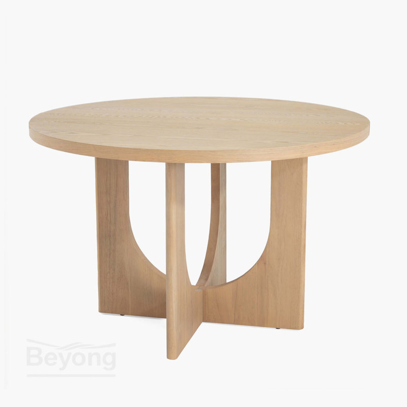 48" Round Dining Table, Natural