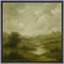 «Misty Green Meadow River Scene Wall Decor», reproduction d'art sur toile encadrée-1439639455-1439639452