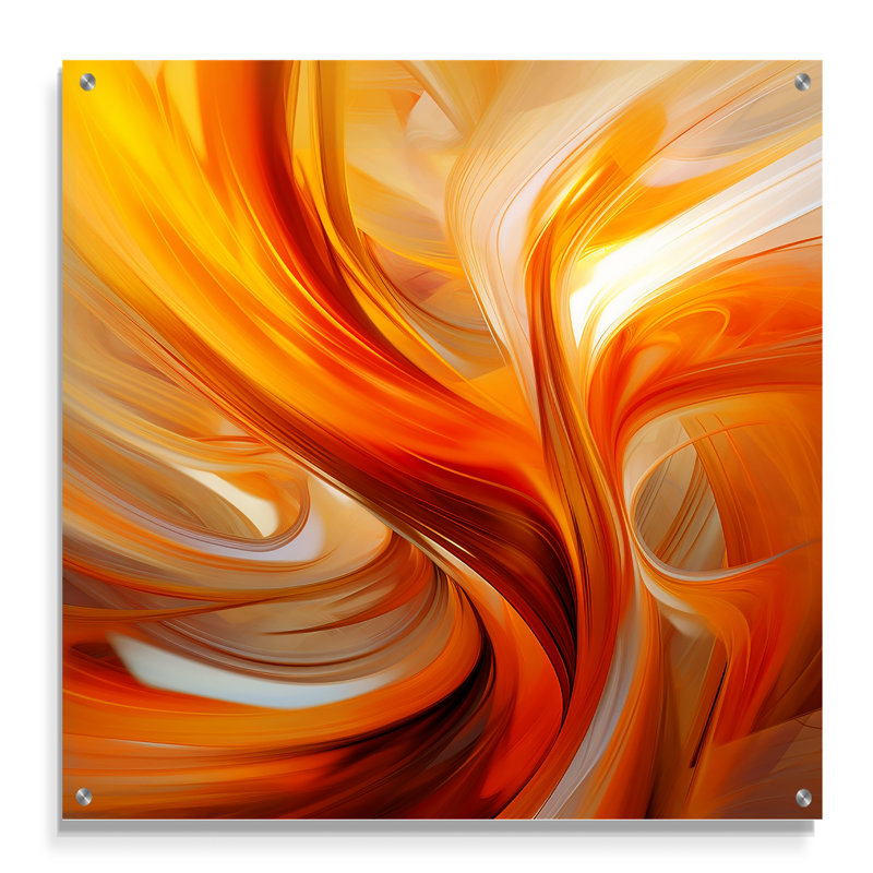 Coreta - Fractals Acrylic Wall Art Decor, 16" H x 16" W