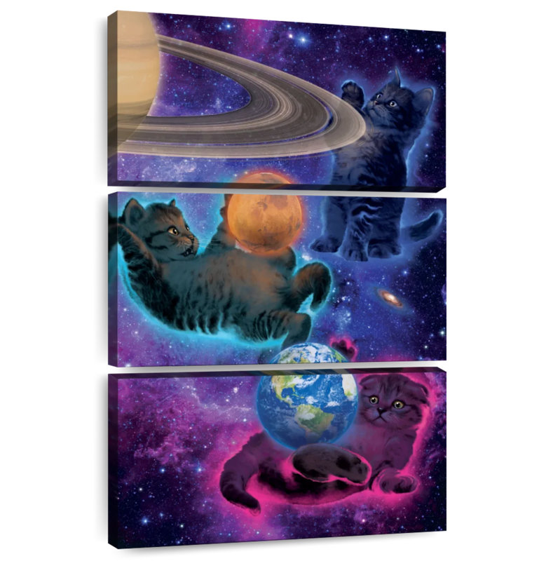 Brampt Cosmic Kittens, 38" H x 24" W