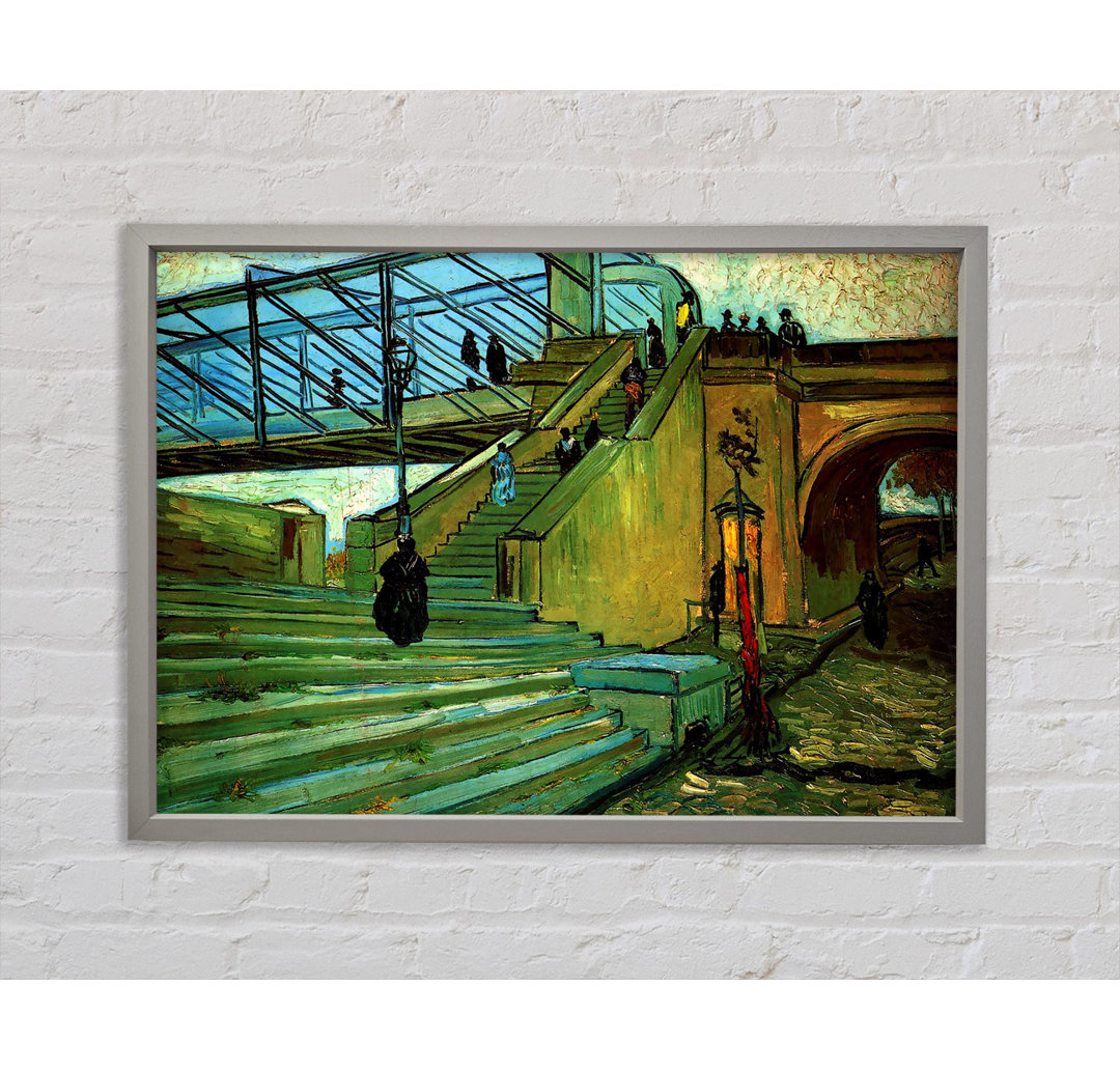 Die Trinquetaille-Brücke von Vincent Van Gogh - Einzelbildrahmen Kunstdrucke auf Leinwand