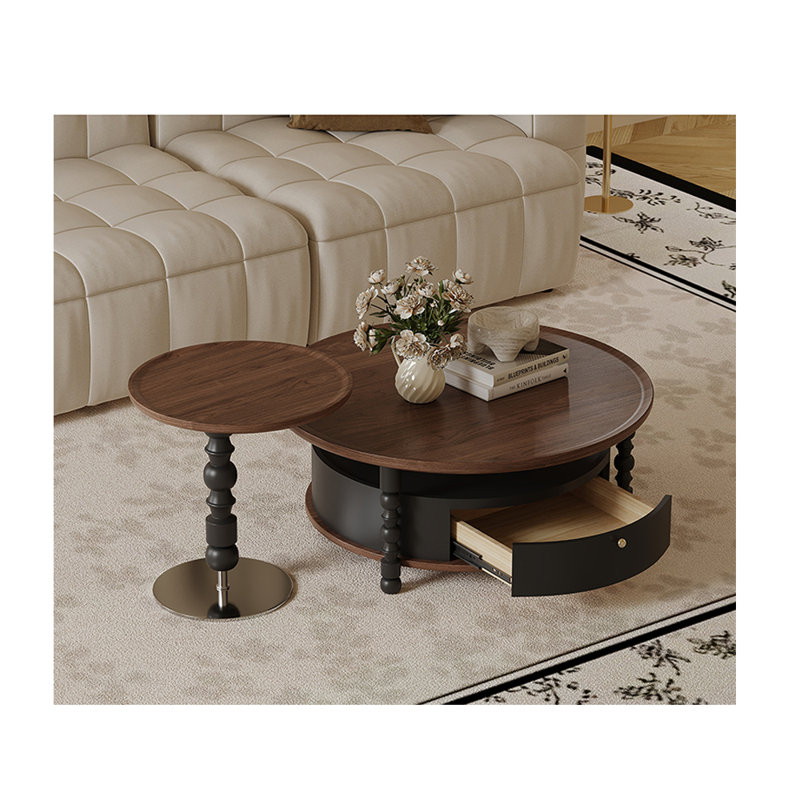 Table basse de style rétro américain