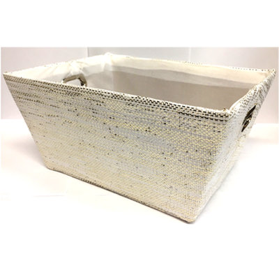Panier en tissu doublé