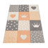 Apricot/Gray/White