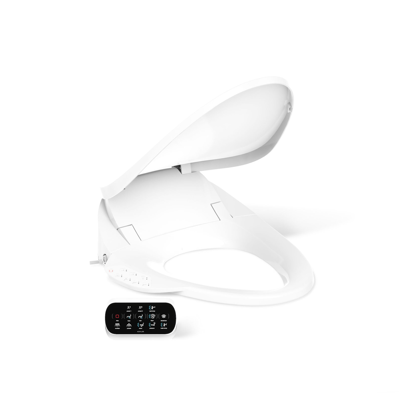 PureWash Electric Bidet Toilet Seat, White
