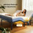 Taha Adjustable Bed with Massage APP Connects Adjustable Base Frame with 4 Height Options, Wireless Control Adjustable Bed with Under Bed Nightlight-280986953