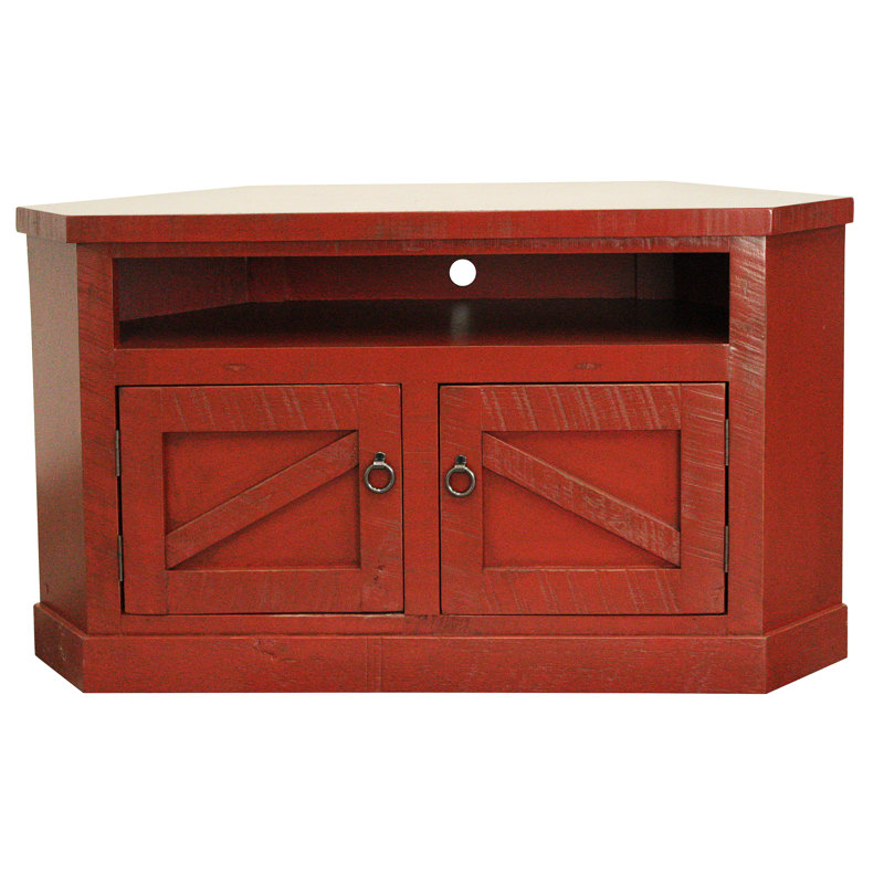 Blenheim Unfinished Corner TV Stand for TVs up to 58", Rustic Dela Verria