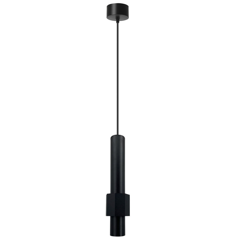 Ayoni 1 - Light LED Geometric Pendant, Black