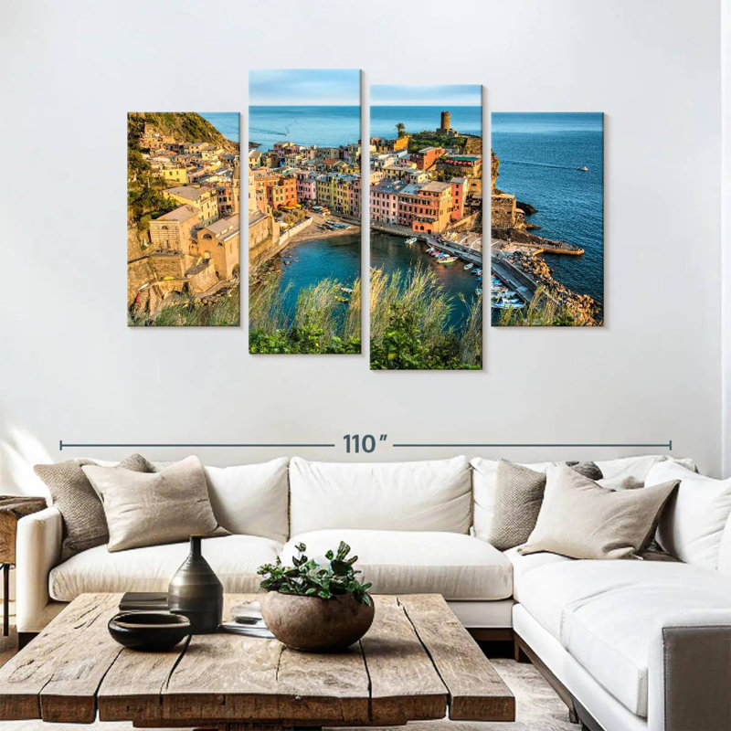 Vernazza dans les Cinque Terre, H 54 po x l 84 po