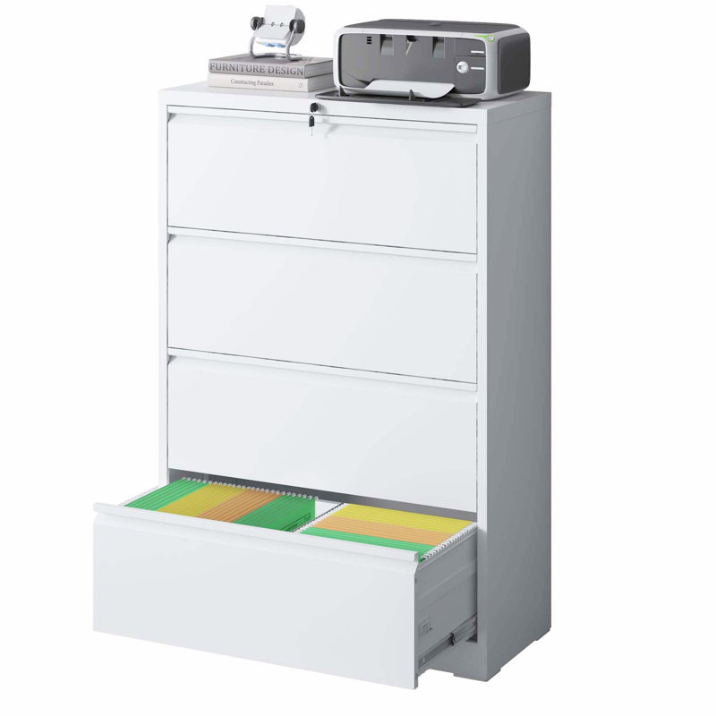 Classeur verrouillable, Blanc