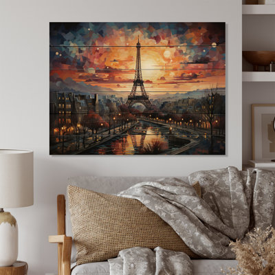 Paris, ville des lumières IV sur bois