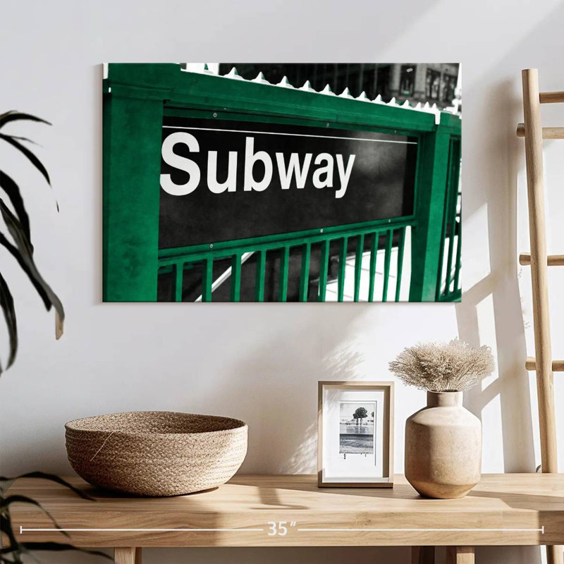 Mehar Subway Sign, 16" H x 24" W