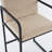 Set Of 2 Modern Upholstered Counter Height Bar Stools With Armrests, Metal Frame, Padded Seat For Comfortable Dining-1376560428