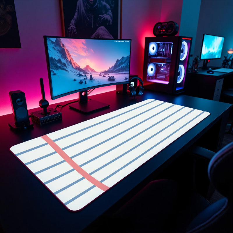 Polyester Desk Pad, 31.5x15.5