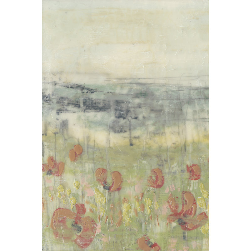 Wildflower Scape I by Jennifer Goldberger -  Painting, Wrapped Canvas, 30 cm H x 20 cm W