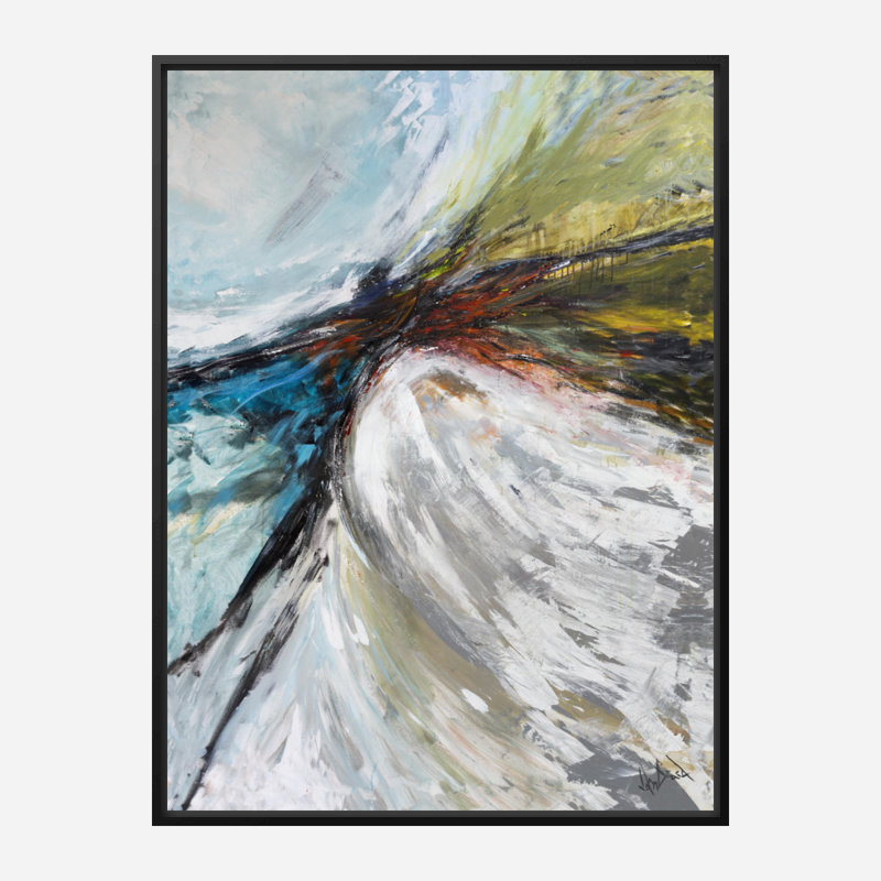 «Horizon II» par John Beard - reproduction d'artiste sur toile, H 24 po x l 20 po x P 1,75 po, Toile encadrée noire