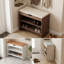Banc de rangement rembourré pour chaussures avec armoire à 2 niveaux-865517934