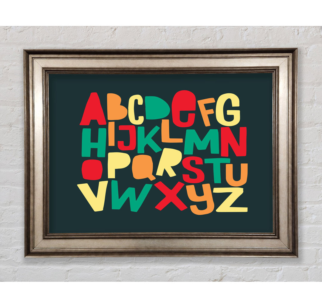 Das Alphabet Modern - Einzelne Bilderrahmen Kunstdrucke