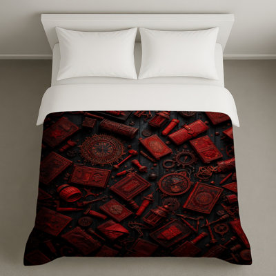 Antique Books And Gears Duvet Covers