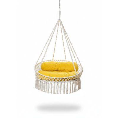 Sun Porch Hanging Chair Swing With Cushion