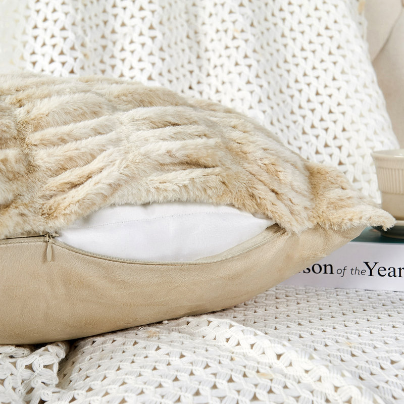Shar Pei Faux Fur Euro Pillow Cover, Fungi