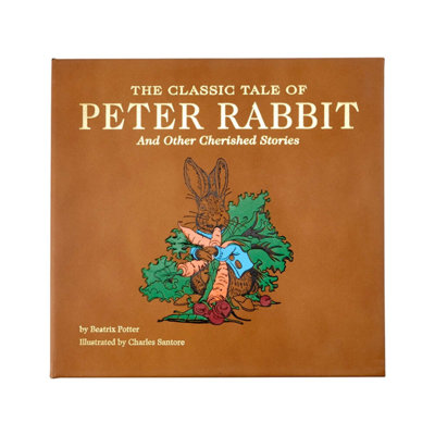 Graphic Image The Classic Tale Of Peter Rabbit Coffee Table Book Leather Tan