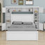Wooden Bed With All-In-One Cabinet,Shelf And Sockets,Trundle-12642814