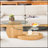 Grain Double Layer Coffee Table-1979845154