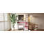 Bureau de coiffeuse avec plateau en verre et 11 ampoules Hollywood
