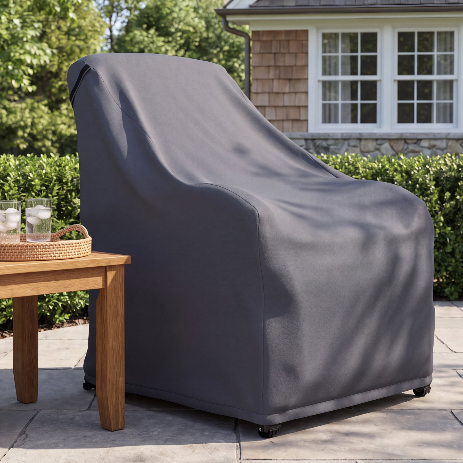 Powder Coated Steel Lounge Chair Cover